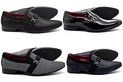 Mens Slip On Formal Casual Loafers Smart Wedding Office Italian Dress Work Shoes • £16.99