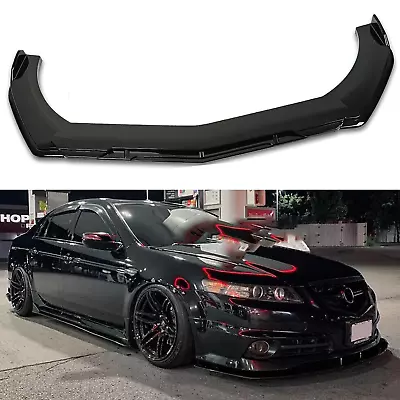 For Acura TL TLX ILX Front Bumper Lip Spoiler Splitter Glossy Black Body Kit • $69.99