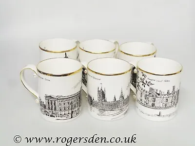 Goodwin China  A Set Of 6 Mugs Depicting Famous London Landmarks • £29.99