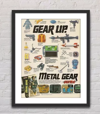 Metal Gear Nintendo NES Glossy Promo Ad Poster Unframed G0083 • $22.98