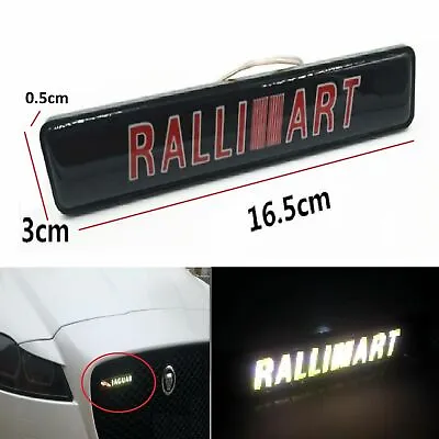 LED Light Front Grille Ralliart Emblem Decal Badge For All Mitsubish Illuminated • $14.99