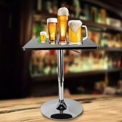 Bar Table Small Cafe Bistro Table Stainless Steel Commercial Bar Pub Table Black • $60.80