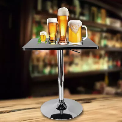 Mini Square Bar Table Adjustable Height Breakfast Dining Table Multifunction • $64