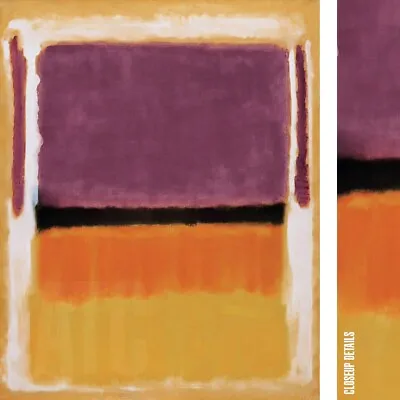 30W X36H  VIOLET BLACK ORANGE YELLOW WHITE RED By MARK ROTHKO CHOICES Of CANVAS • $219.12