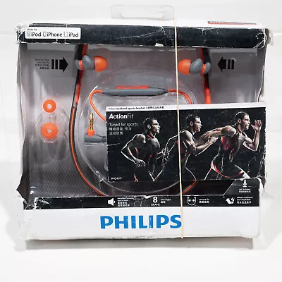 Philips SHQ4217 Neckband Sports Headset Wired Headphones Earphones - As New • $64.19