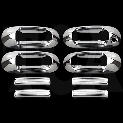 FOR LINCOLN NAVIGATOR 2003-2012 CHROME 4 DOOR HANDLE COVERS W/oPSK 10 2011 2012 • $38.99