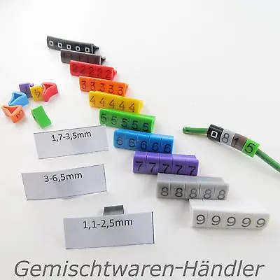 Kabelmarker Cable Markers Managment Numbers Label Writing Incl. Code • £7.07