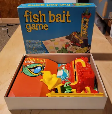 Vintage Ideal Toys Fish Bait Board Game Family Fun 1965 Mouse Trap Retro • $34.99