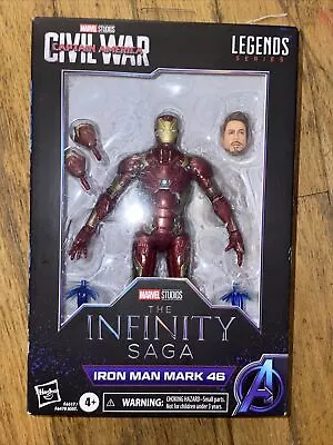 NIB Marvel Legends Infinity Saga Civil War IRON MAN MARK 46 6” Action Figure NEW • $34.39