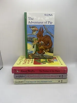 Enid Blyton 4 Book Lot MR PINK-WHISTLE PIP CUCKOO FOLK Hardcover 1990 KIDS BOOK • $29.45