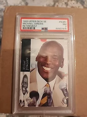 1993 Upper Deck SE Michael Jordan Retirement PSA 7 • $35