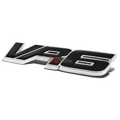 Auto Metal Bumper Trunk Grill Emblem Badge Chrome Black For Vw Vr6 Golf/jetta • $6.38