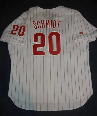 MIKE SCHMIDT Russell Athletic AUTHENTIC Philadelphia Phillies Home Jersey 52 XXL • $149.99