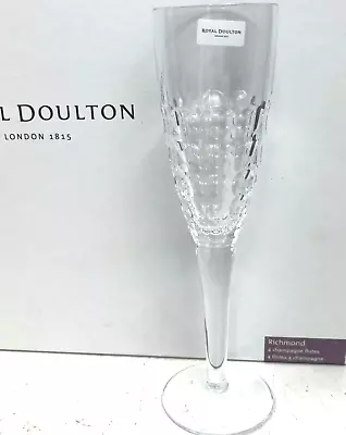 Royal Doulton - Crystal Champagne Flute - Set Of 4 - Richmond - Made In Slovenia • $116.10