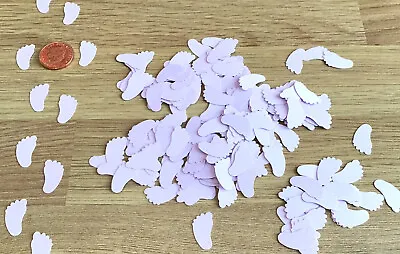 £1.99 • Buy Tiny Baby Feet Confetti 200 Lilac Shower Christening Reveal Party Decoration