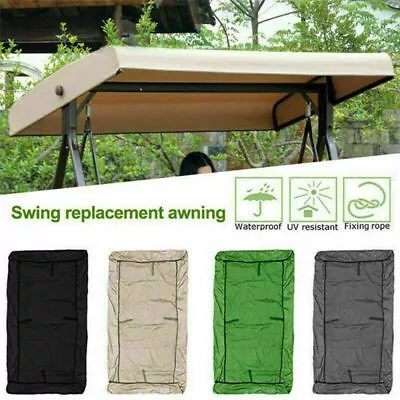 £12.98 • Buy Replacement Canopy For Swing Seat 3 Seater Size Park Garden Hammock Cover UK