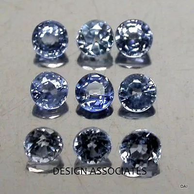 Montana Big Sky Blue Sapphire 4.0 Mm Round Cut  Aaa Sold As Each Treated • $41.99