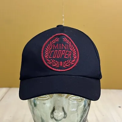 MINI COOPER - Black Strapback Adjustable Short Billed Baseball Cap Hat Patch • $33.50