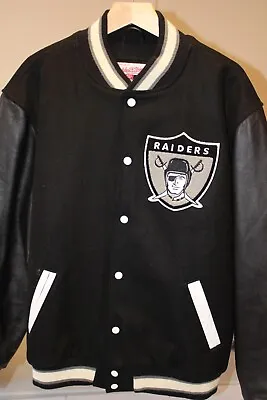 Oakland Raiders Jacket Mitchell & Ness Jurgella Collection 48 XL NWOT • $300