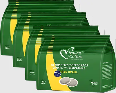 Senseo Compatible Coffee Pods - 72 Gran Brasil Pads (4 Packets) • £15.75