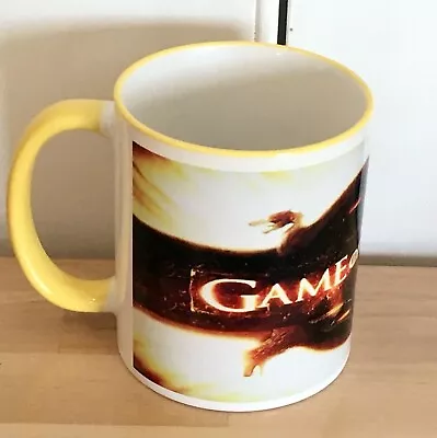 Coffee Mug 11 Oz Game Of Thrones White With Yellow Rim & Handle Gift • $19.99