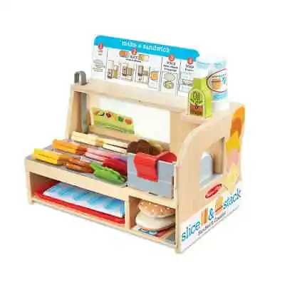 Melissa & Doug Sandwich Counter  Food Cutting Set • £45.95