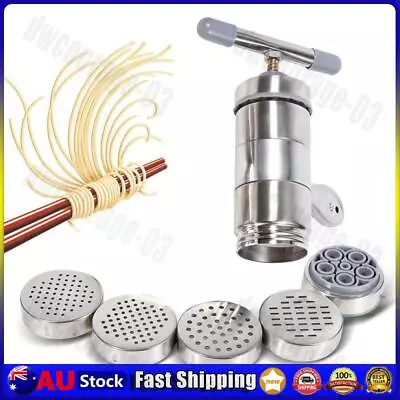 Manual Noodle Maker Stainless Steel Pressing Pasta Moulds Kitchenware Machine • $17.35