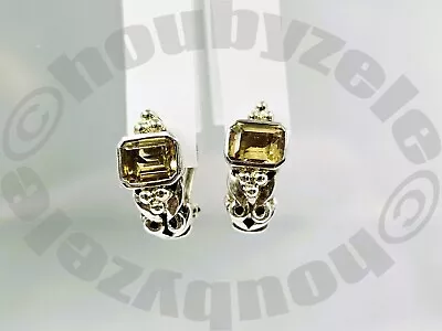 Samuel B Behnam BJC  Frederica Sterling Silver Citrine Huggie Earrings • $120