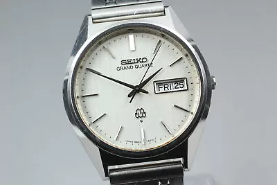 [Exc+5] Vintage Seiko Grand Twin Quartz 9943-8010 Silver Men's Watch From JAPAN • $329.90