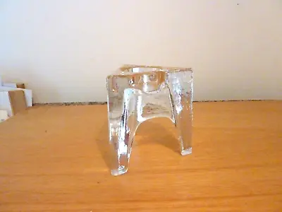 £9.99 • Buy Unusual Triangular 3-legged Glass Candle Holder