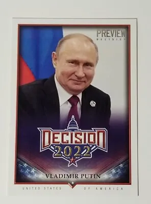 2022 Decision 2022 Preview Vladimir Putin #P2 9cf • $12