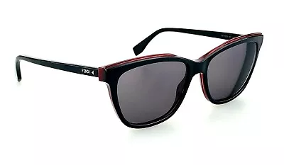 FENDI Glasses Frames Only Mod. FF 0251 807 Black Red Cat Eye Made In Italy • $55.19