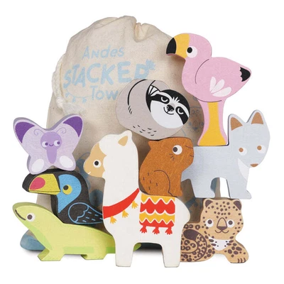 £15.40 • Buy Le Toy Van - Pre-School Toys - Andes Wooden Animals Stacker