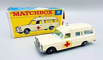 Matchbox Regular Wheel 3 - Mercedes Benz Binz Ambulance W/BOX • $6.50