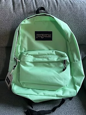 JanSport Backpack Rucksack Bag Vintage Retro Superbreak One Mint Chip Green 25L • £29.99