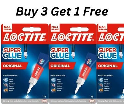 Loctite 3g Super Glue Glue Universal Metal All Plastic Instant Adhesive Bond • £3.69