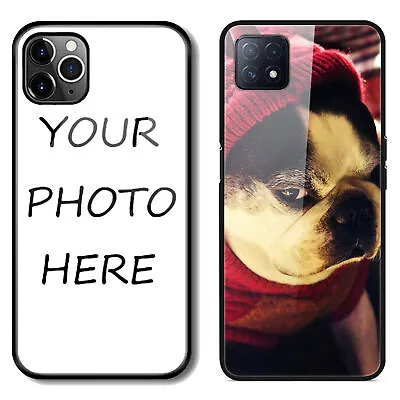 $30.67 • Buy Custom DIY Tempered Glass TPU Phone Case Cover Personalised Photo Image Picture 