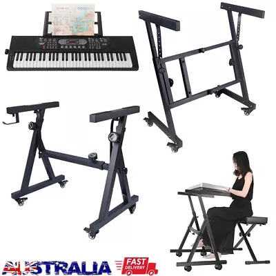 Heavy Duty Adjustable Folding Movable Z Style Piano Keyboard Stand /61Keys Piano • $83
