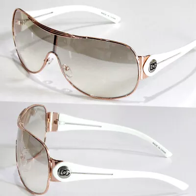 Mens DG Eyewear Shield Wrap Sunglasses Fashion Designer Shades Large One Lens • $14.95