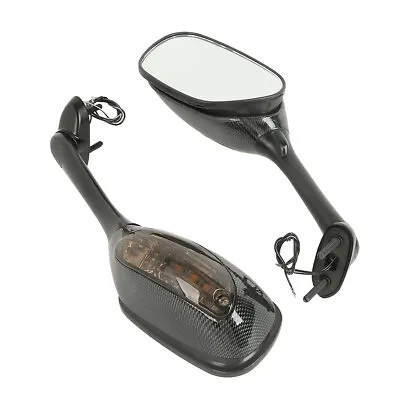 Rearview Mirrors Turn Signal Fit For Suzuki GSXR 600 750 06-21 GSX-R1000 05-15 • $29.99