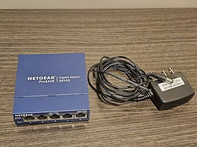 Netgear ProSAFE GS105 V4 5-Port Gigabit Ethernet Switch W/ AC Adapter • $11.88