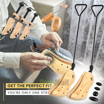 2PCS Wooden Boot Stretcher Adjustable Shoe Shaper Widener Expander For Men Women • $16.83