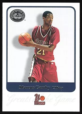 2001 Fleer Greats Of The Game Marcus Camby # 84 UMass Minutemen • $0.99