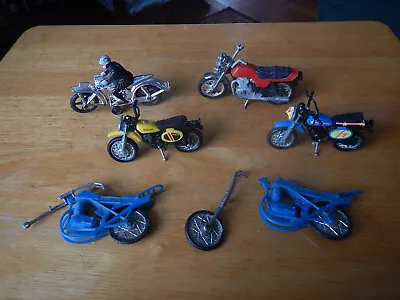Vintage Group Of Plastic And Metal Motorcycles • $21