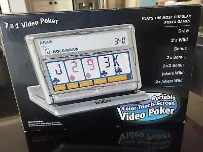 RecZone Portable Color Touch Screen 7 In 1 Video Poker Electronic Tabletop Game • $52.48