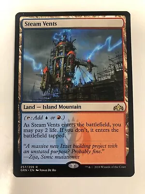 MTG 1x Steam Vents - Guilds Of Ravnica 2018 NM Magic The Gathering - 708 • $19.57