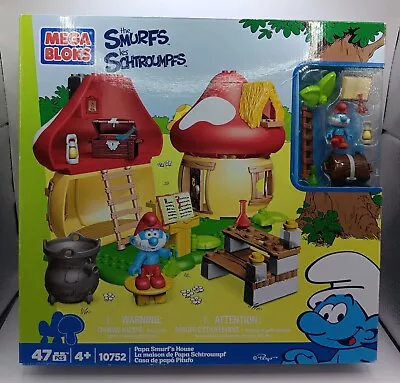 Papa Smurf's House 47 Pcs Mega Bloks 10752 MEGA Brands 2012 NEW In Box • $49.99