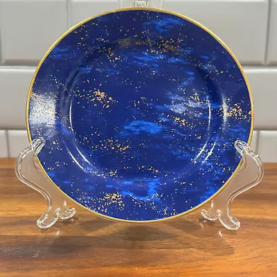 Neiman Marcus Lapis Lazuli 6.5  Dessert/canape (4) Plates - L'objet 24kt Gold • $120