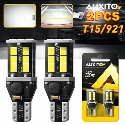 AUXITO LED Reverse Back Up Light Bulb 921 912 W16W 904 906 916 Super White 6000K • $7.99