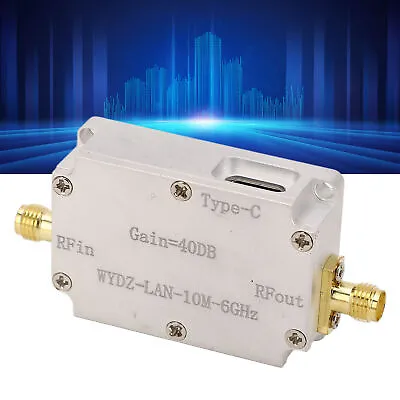 Low Noise Amplifier 40DB Gain 10M To 6GHz Precise Transmission LNA RF Power LLI • $20.73